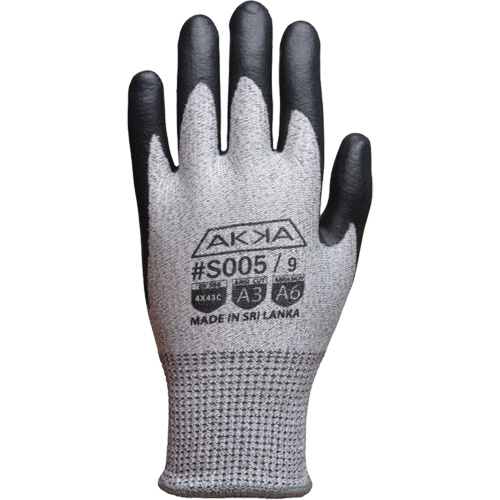 Akka? Cut-Resistant Glove, Size, 3X-Large/12, Gauge, 13, Shell Material, Dyneema?, Coating, Foam Nitrile, Qty/Case, 72