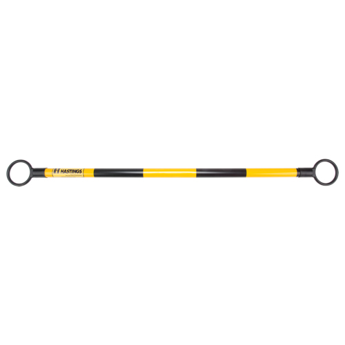 Telescopic Barricade Bar, Collapsed Length, 51", Extended Length, 85", Colour, Yellow/Black