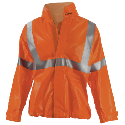 J162 310DH Utili-Gard? FR Jacket, Material, PVC, Size, Large, Colour, Orange