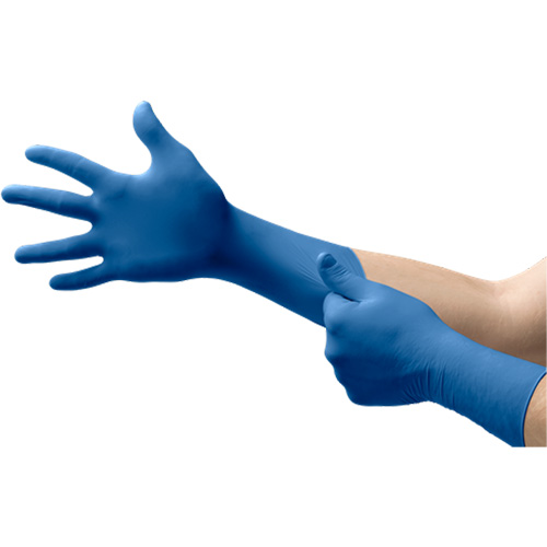 UltraSense? EC Gloves, Size, Medium/8, Material, Nitrile, Length, 11", Thickness, 5-mil