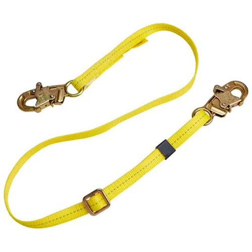 Web Adjustable Positioning Lanyard, Length, 4', Meets/Exceeds CSA Class, B, Harness Connection, Snap Hook, Anchorage Connection, Snap Hook