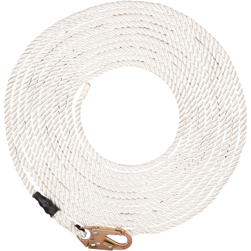 Synthetic Rope Lifeline, Material, Polyester, Length, 100', Length, 100'