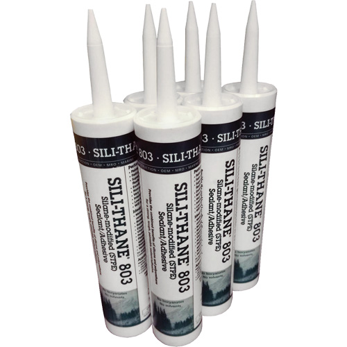 Sili-Thane? 803 Sealant Cartridges, Type, Paste, Net Weight/Volume, 10.3 oz., Sold/Priced Per, Pack, Qty/Pack, 6
