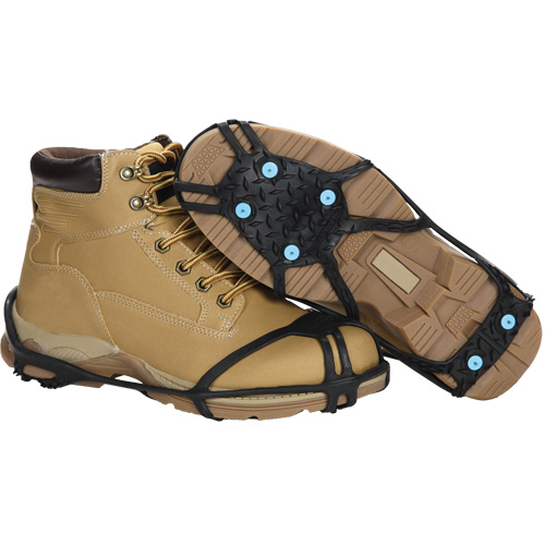 Light Industrial Traction Aid, Size, Medium/Small, Traction Type, Stud, Traction Material, Tungsten Carbide, Fits Shoe Size, M 3-7 & W 5-9