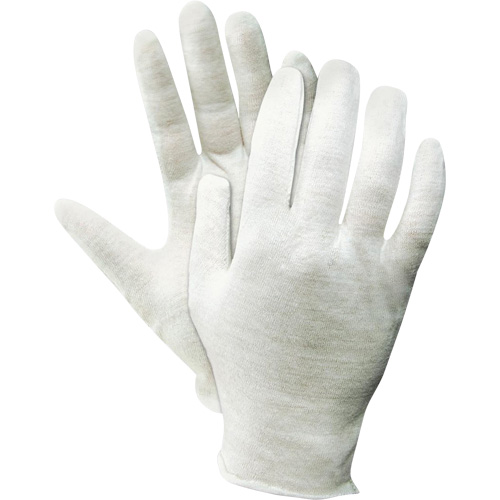 Magid? TouchMaster Inspection Gloves, Size, Medium/Ladies, Shell Material, Cotton, Coating, Non-Coated, Material Weight, Medium, Length, 8"