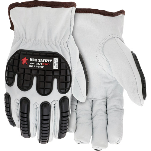 Cut Resistant Drivers Gloves, Size, Small, Gauge, Non-Knit, Shell Material, HPPE, Coating, Not Coated, Lining Material, Select Grade Grain Goatskin, Thumb Style, Keystone