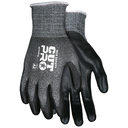 Safety Cut Pro? Cut Resistant Gloves, Size, Medium, Gauge, 13, Shell Material, HPPE, Coating, Polyurethane, Colour, Grey & Black
