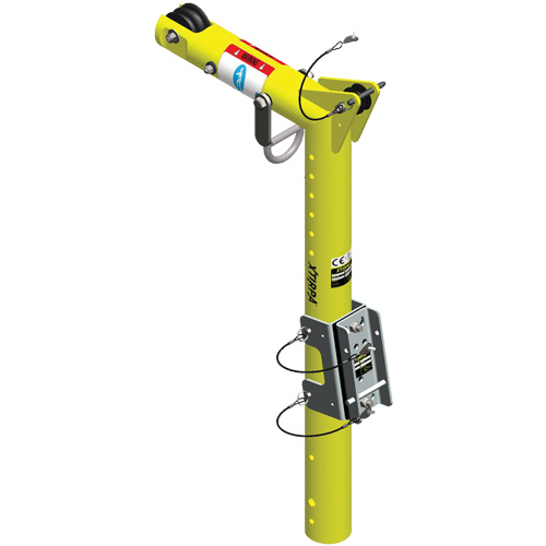 XTIRPA Mast & Davit Arm, Part, Mast/Davit Arm, Weight, 30 lbs., Reach, 15"