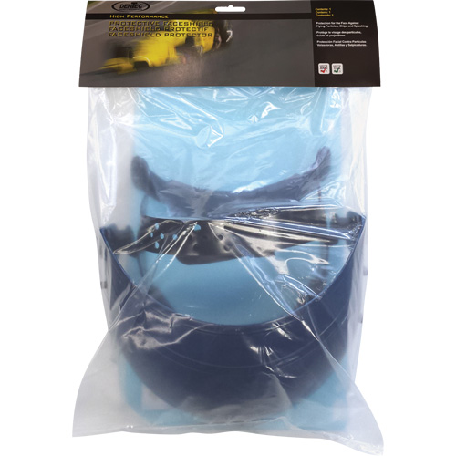 Valuguard? Faceshield, Material, Polyester, Shield Tint, Clear, Suspension Type, Ratchet, Standard(s) Met, Meets/Exceeds CSA Z94.3