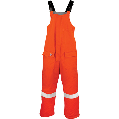Westex UltraSoft? AllOut Quilt Lined Winter Bib Overall, Size, Small, Colour, High Visibility Orange, Arc Rating, 47 cal/cmý, Standard(s) Met, NFPA 70E/ASTM F1506, Size Type, Regular, Material Blend, 88% Cotton & 12% High Tenacity Nylon