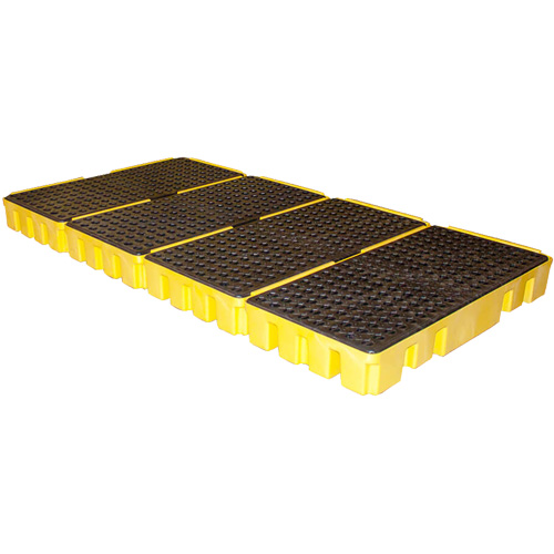 Low Profile Spill Pallet, Length, 96", Width, 49", Height, 6.5", Spill Capacity, 102 US gal., No. of Drums, 8, Weight, 152 lbs.