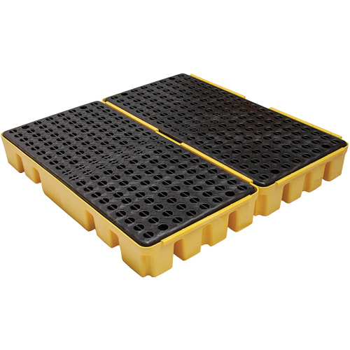 Low Profile Spill Pallet, Length, 49", Width, 48", Height, 6.5", Spill Capacity, 51 US gal., No. of Drums, 4, Weight, 76 lbs.