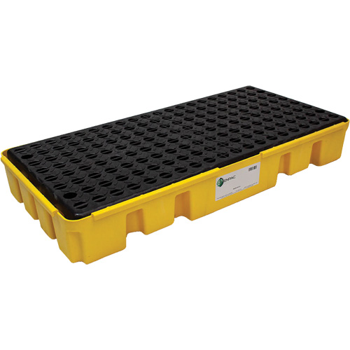 Low Profile Spill Pallet, Length, 49", Width, 24", Height, 6.5", Spill Capacity, 25.5 US gal., No. of Drums, 2, Weight, 38 lbs.