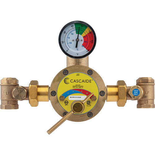 Mixing Valve for Exposed Assembly of Drench or Combination Emergency Shower, Gallons Per Minute (GPM), 56 GPM, Minimum Gallons Per Minute, 3 GPM, Maximum Supply Temperature, 180øF (82øC)