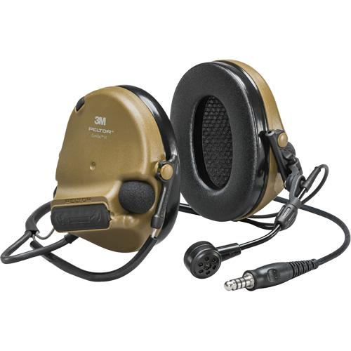 Peltor? ComTac? VI NIB Single Lead Headset, Style, Neckband, Meets/Exceeds CSA Class, None, NRR dB, 22, Colour, Coyote Brown
