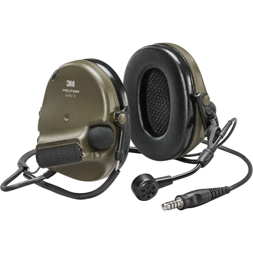 Peltor? ComTac? VI NIB Single Lead Headset, Style, Neckband, Meets/Exceeds CSA Class, None, NRR dB, 22, Colour, Green