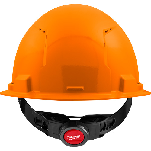 Front Brim Hardhat with 4-Point Suspension System, Suspension Type, Ratchet, Colour, Orange, Venting Type, Vented, Certification(s), Meets/Exceeds CSA Type 1/ANSI Type I