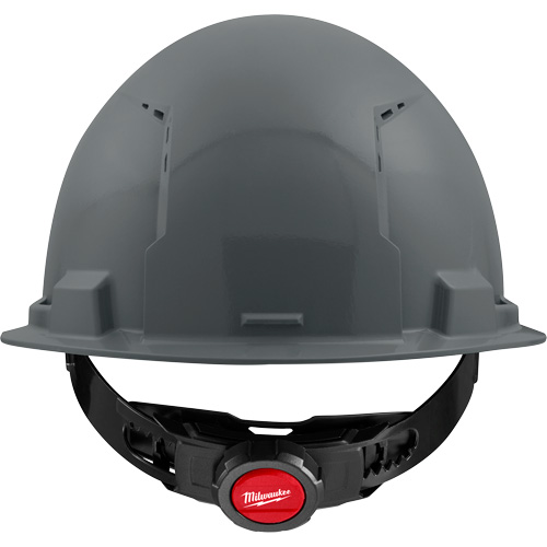 Front Brim Hardhat with 4-Point Suspension System, Suspension Type, Ratchet, Colour, Grey, Venting Type, Vented, Certification(s), Meets/Exceeds CSA Type 1/ANSI Type I