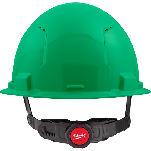 Front Brim Hardhat with 4-Point Suspension System, Suspension Type, Ratchet, Colour, Green, Venting Type, Vented, Certification(s), Meets/Exceeds CSA Type 1/ANSI Type I
