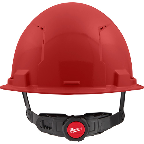 Front Brim Hardhat with 4-Point Suspension System, Suspension Type, Ratchet, Colour, Red, Venting Type, Vented, Certification(s), Meets/Exceeds CSA Type 1/ANSI Type I