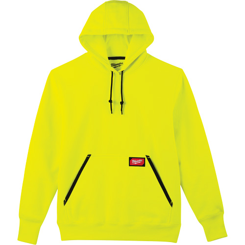 Heavy-Duty High Visibility Pullover Hoodie, Material, Poly-Cotton, Size, Large, Colour, High Visibility Yellow, Men's/Women's, Men's