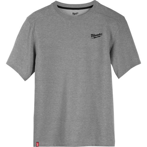 Hybrid Work Tee Shirt, Material, Poly-Cotton, Size, Small, Colour, Grey, Men's/Women's, Men's, Sleeve Length, Short sleeve