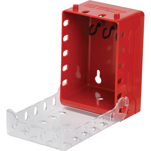 Ultra Compact Lock Box, Max. No. of Padlocks, 12, Colour, Red, Height, 5.7", Width, 4"