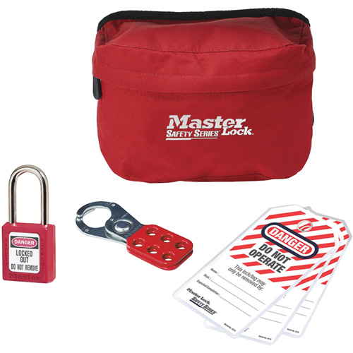 Personal Lockout Kit with Zenex? Thermoplastic Padlock, No. of Components Included, 6, Usage Rating, Severe Use