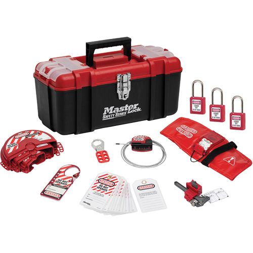 Standard Personal Lockout Kit with Zenex? Thermoplastic Locks, No. of Components Included, 13, Type of Kit, Valve, Usage Rating, Severe Use, Lock Body Width, 1-1/2"