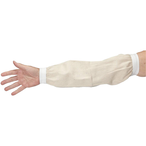 Sleeves, Material, Cotton, Length, 18", Colour, White