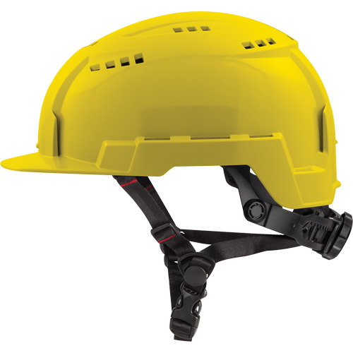 Front-Brim Helmet with Bolt? Headlamp Mount, Suspension Type, Ratchet, Colour, Yellow, Certification(s), ANSI Type II, Class, ANSI Class C