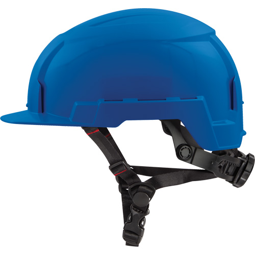 Front-Brim Helmet with Bolt? Headlamp Mount, Suspension Type, Ratchet, Colour, Blue, Certification(s), ANSI Type II, Class, ANSI Class E