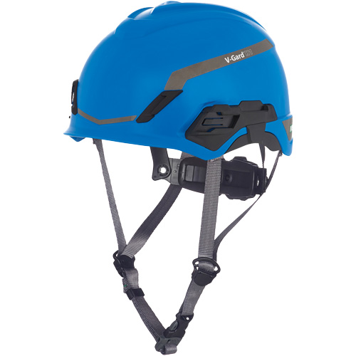 V-Gard? H1 Bivent Safety Helmet, Suspension Type, Ratchet, Colour, Blue, Venting Type, Non-Vented, Certification(s), ANSI Type I/Meets/Exceeds CSA Type 1, Material, HDPE