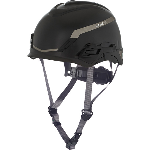 V-Gard? H1 Bivent Safety Helmet, Suspension Type, Ratchet, Colour, Black, Venting Type, Non-Vented, Certification(s), ANSI Type I/Meets/Exceeds CSA Type 1, Material, HDPE