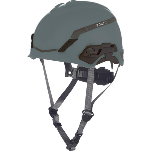 V-Gard? H1 Safety Helmet, Suspension Type, Ratchet, Colour, Grey, Venting Type, Non-Vented, Certification(s), ANSI Type I/Meets/Exceeds CSA Type 1, Material, HDPE