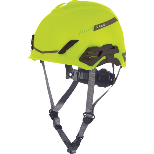 V-Gard? H1 Safety Helmet, Suspension Type, Ratchet, Colour, High Visibility Yellow, Venting Type, Vented, Certification(s), ANSI Type I/Meets/Exceeds CSA Type 1, Material, HDPE