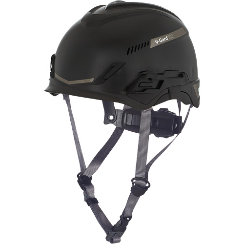 V-Gard? H1 Bivent Safety Helmet, Suspension Type, Ratchet, Colour, Black, Venting Type, Vented, Certification(s), ANSI Type I/Meets/Exceeds CSA Type 1, Material, HDPE