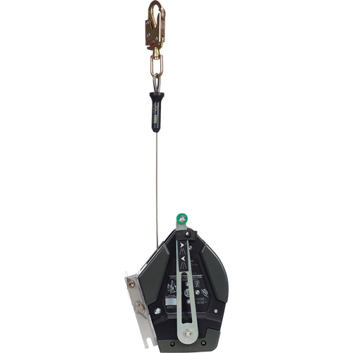 65' Workman? Winch, Lifeline Material, Galvanized Cable, Maximum Working Load, Personnel (400 lbs. / 181 kg), Materials (620 lbs. / 282 kg), Cable Diameter, 3/6" (5 mm)