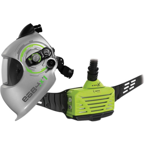 e3000x Welding Belt-Mount PAPR System, Head Gear, Welding Helmet/Headcover & Faceshield, Battery Type, Lithium-Ion