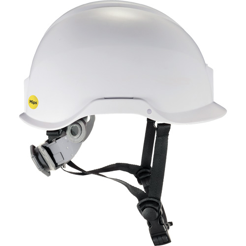 Skullerz 8974-MIPS Safety Helmet with Mips? Technology, Suspension Type, Ratchet, Colour, White, Venting Type, Non-Vented, Certification(s), ANSI Type I/Meets/Exceeds CSA Type 1, Fits Head Sizes, Hat Size 6.5 - 8 / 21" - 25"