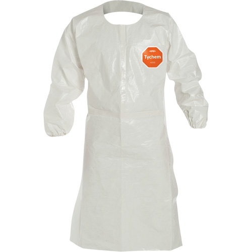 Disposable Sleeved Apron, Material, Tychem? 4000, Length, 44", Colour, White