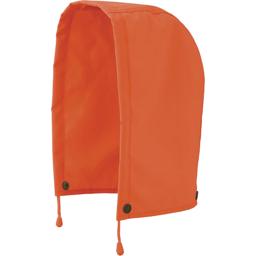 5400H 300D Trilobal Ripstop Waterproof Rain Jacket Hood, Colour, High Visibility Orange, Material, Polyester, Size, One Size