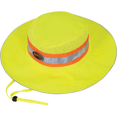 279 Ranger's Hat with Strap, Colour, High Visibility Lime-Yellow, Reflective Colour, Silver/Orange, Material, Polyester, Size, One Size