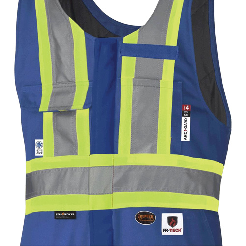 5524A Flame-Resistant Quilted Safety Overalls, Size, 3X-Large, Colour, Royal Blue, Arc Rating, 58 cal/cmý, Standard(s) Met, ASTM F1506