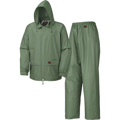583 Rain Suit, Material, Polyester/PVC, Size, X-Large, Colour, Green