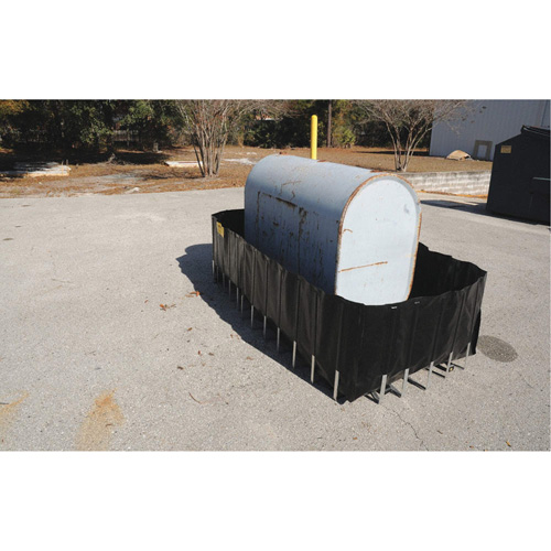 Ultra-275 Containment Sump? Flexible Fuel Tank Container with Drain, Dimensions, 102" L x 48" W, Spill Capacity, 400 US gal., Height, 24", Weight, 45 lbs.
