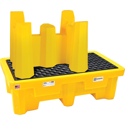 1-Drum Ultra-Drum Rack Containment Systems?, Length, 52", Width, 49.5", Height, 29", Spill Capacity, 66 US gal., Grating Surface Dimensions, 48" x 24", Manufacturer's Warranty, 5 Years