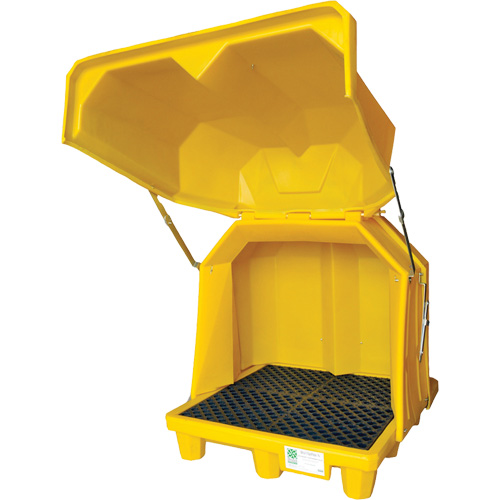 P2 Gull Wing Ultra-Hard Top Spill Pallet? without Drain, Length, 63.5", Width, 57", Height, 30.5", Spill Capacity, 66 US gal.