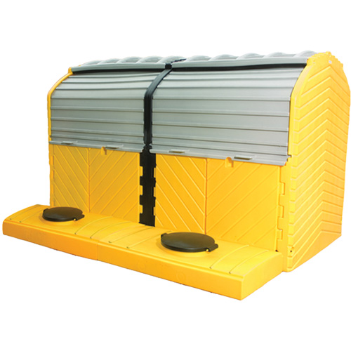Extender Kit without Drain for Ultra-Hard Top Spill Pallets?, Length, 64", Width, 79", Height, 62", Spill Capacity, 75 US gal.