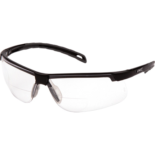 H2MAX Reader Lens with Black Frame, Standard(s) Met, Meets/Exceeds CSA Z94.3/ANSI Z87+, Lens Tint, Clear, Lens Coating, Anti-Fog, Diopter, 2.0